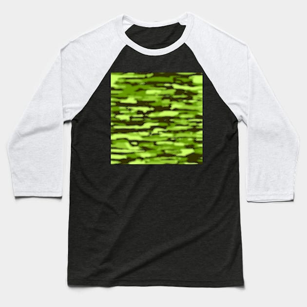 Camouflage Lime Baseball T-Shirt by Tshirtstory